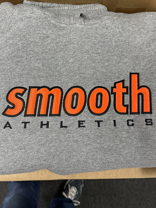 Smooth Athletics Embroidery Sample